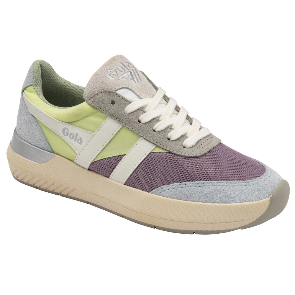 Gola Classics Women's Raven Sneakers - Lily/Patina Green/Ice Blue