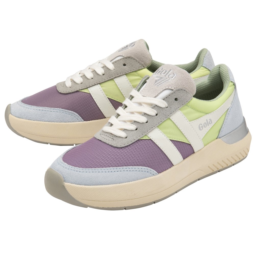 Gola Classics Women's Raven Sneakers - Lily/Patina Green/Ice Blue
