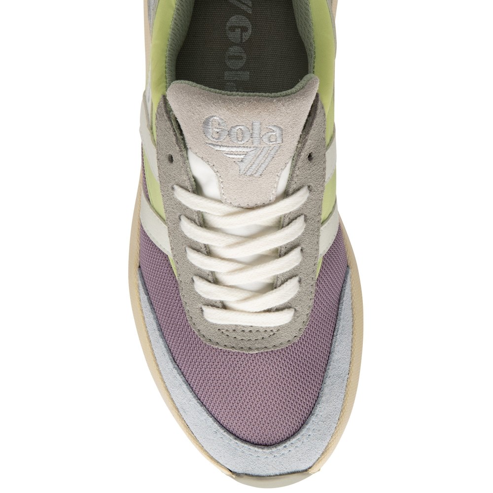 Gola Classics Women's Raven Sneakers - Lily/Patina Green/Ice Blue