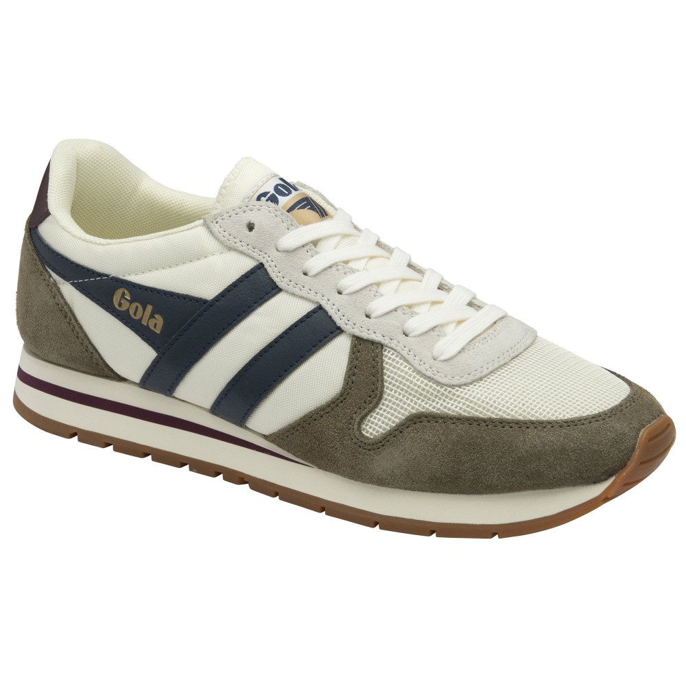 Gola Classics Men's Daytona Sneakers - Off White/Khaki/Navy