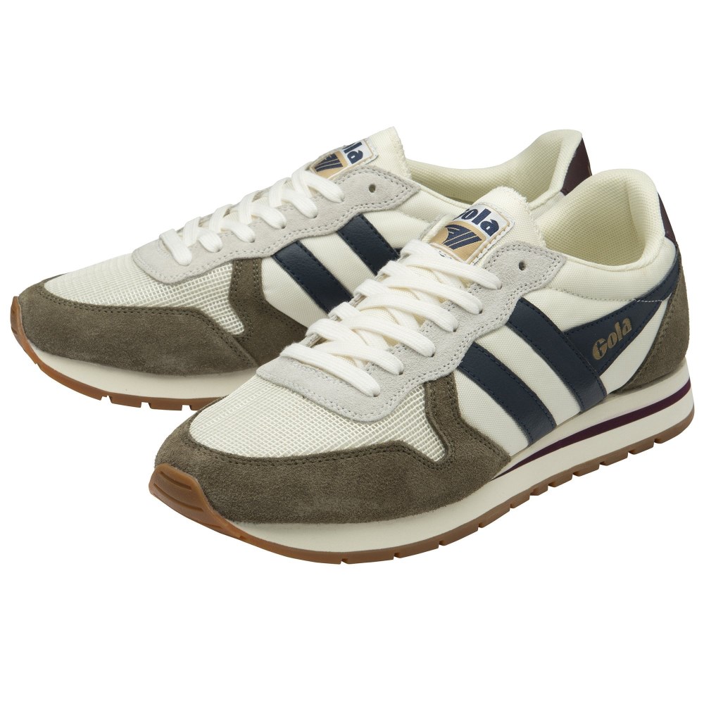 Gola Classics Men's Daytona Sneakers - Off White/Khaki/Navy