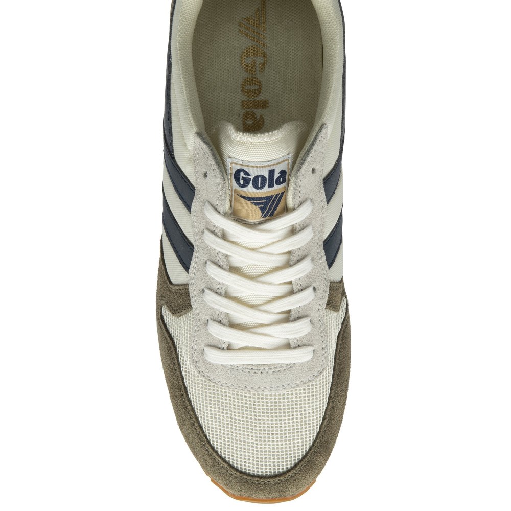 Gola Classics Men's Daytona Sneakers - Off White/Khaki/Navy