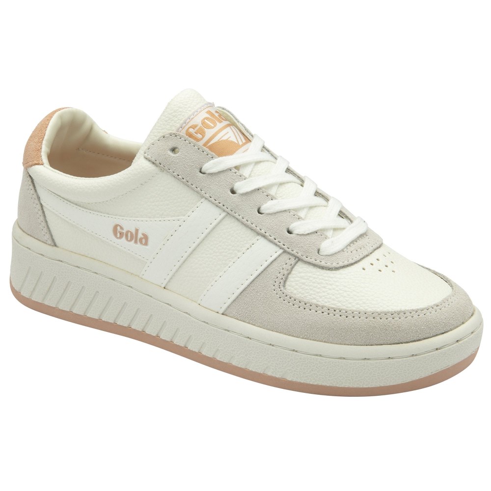 Gola Classics Women's Grandslam '88 Sneakers - White/White/Pearl Pink