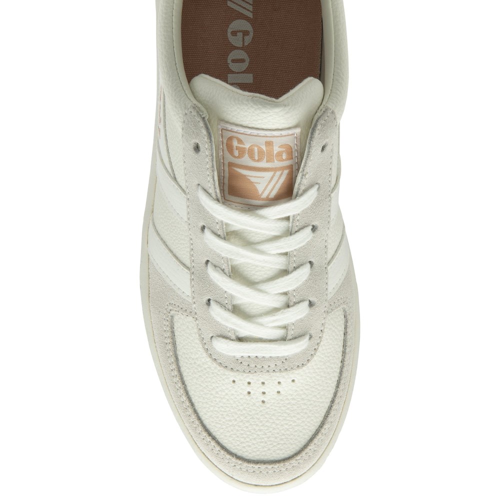 Gola Classics Women's Grandslam '88 Sneakers - White/White/Pearl Pink