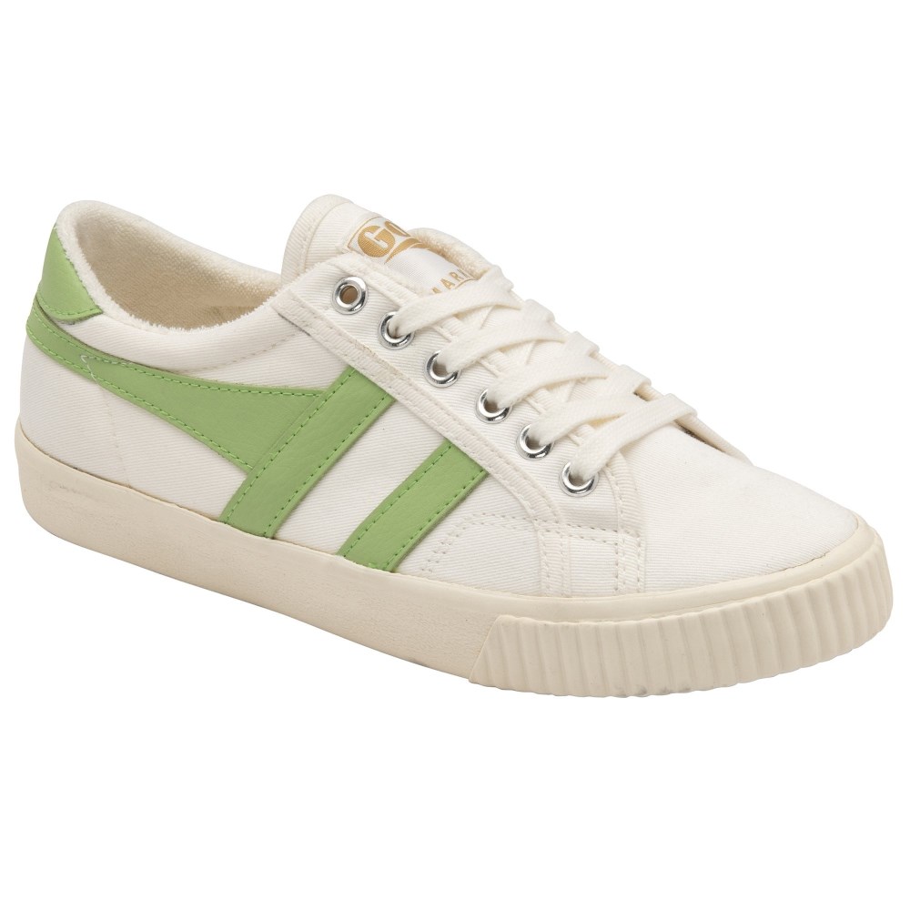 Vegan Gola Classics Women's Tennis Mark Cox Sneakers - Off White/Patina Green