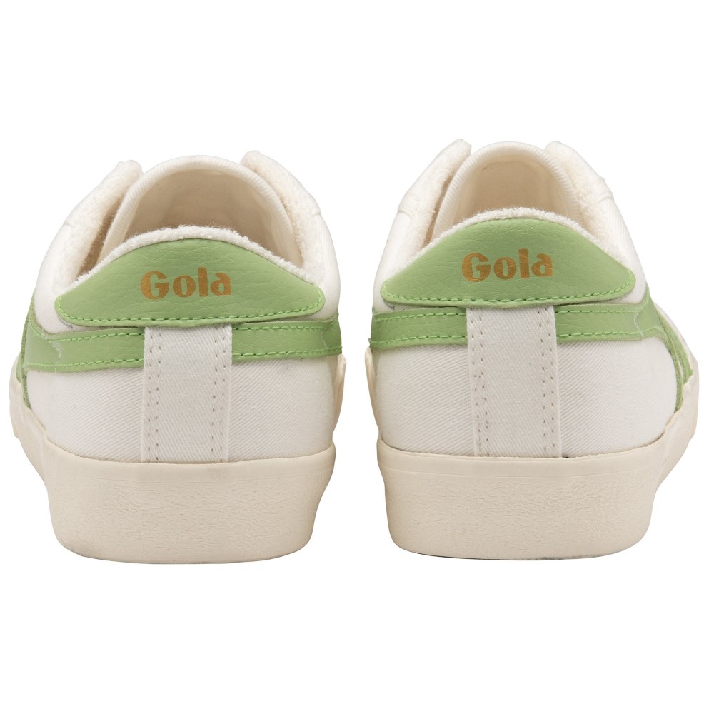 Vegan Gola Classics Women's Tennis Mark Cox Sneakers - Off White/Patina Green