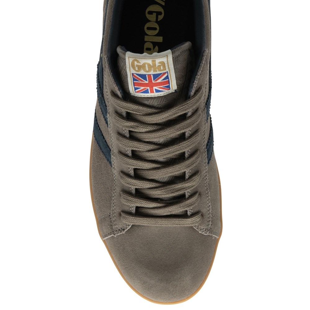 Gola Classics Men's Equipe Suede Sneakers - Taupe/Navy/Gum