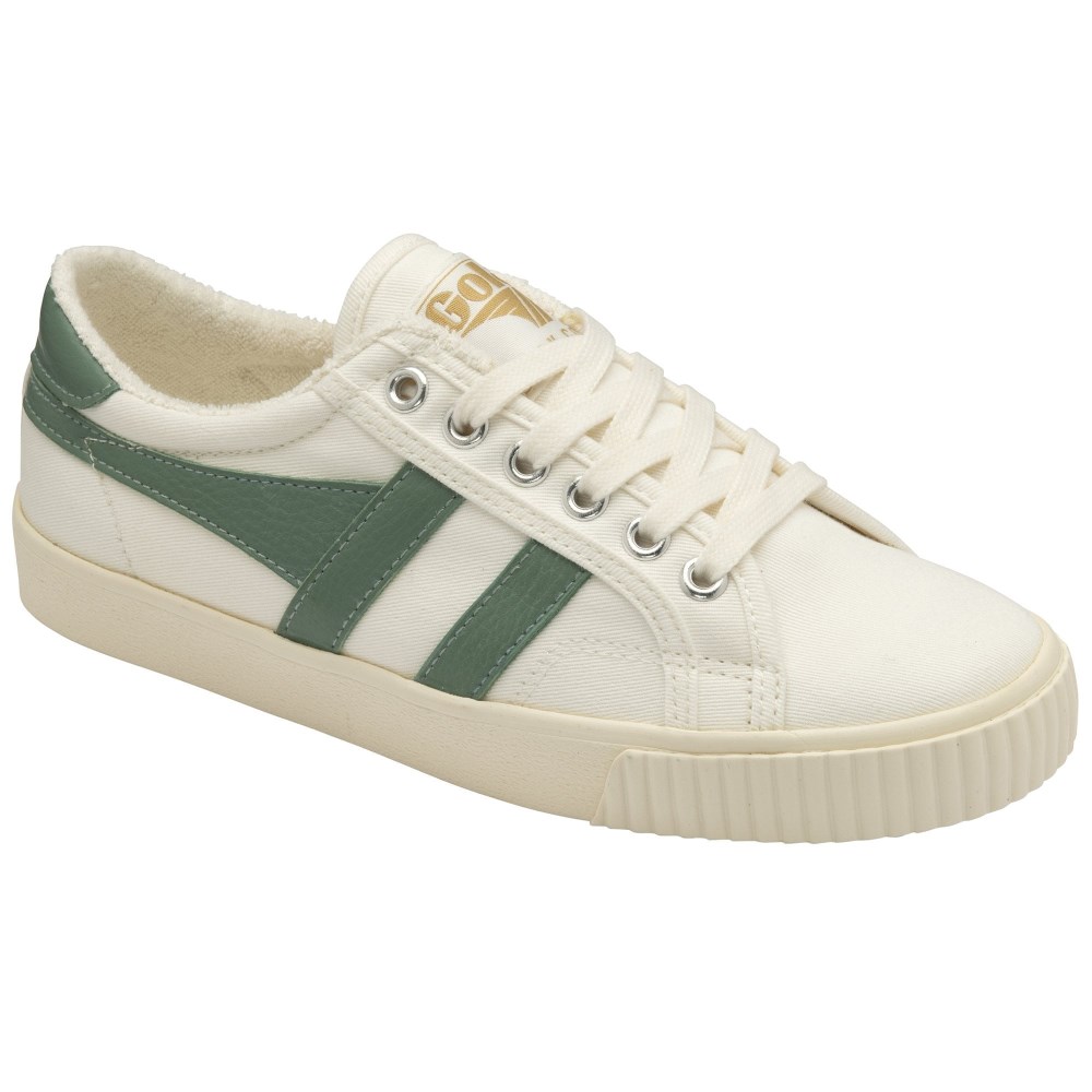 Vegan Gola Classics Women's Tennis Mark Cox Sneakers - Off White/Green Mist