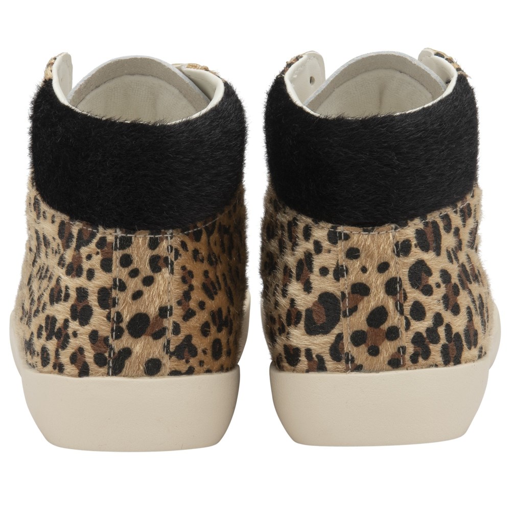 Gola Classics Women's Nova High Oasis Sneakers - Off White/Leopard