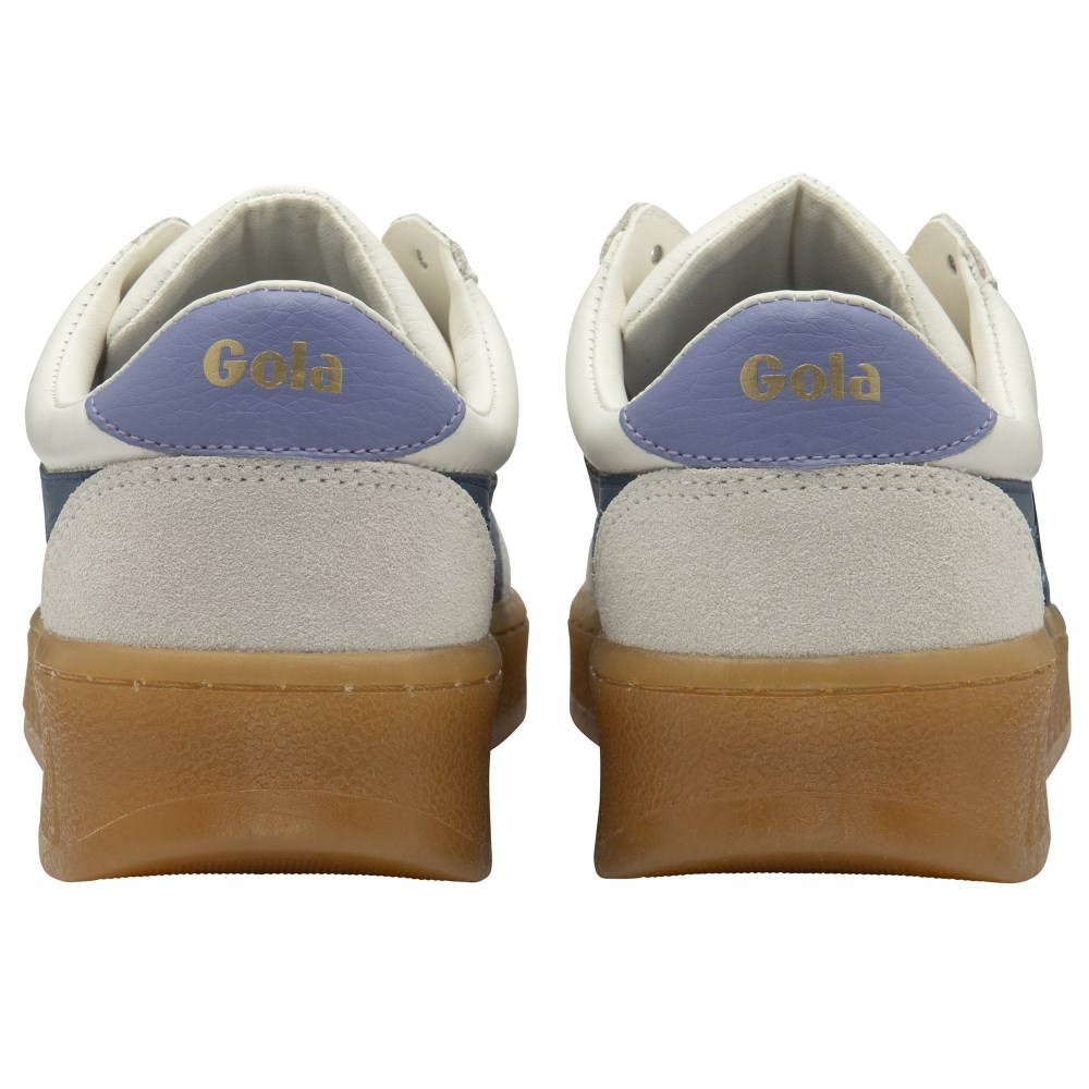 Gola Classics Women's Grandslam Elite Sneakers - White/Moonlight/Lavender/Gum