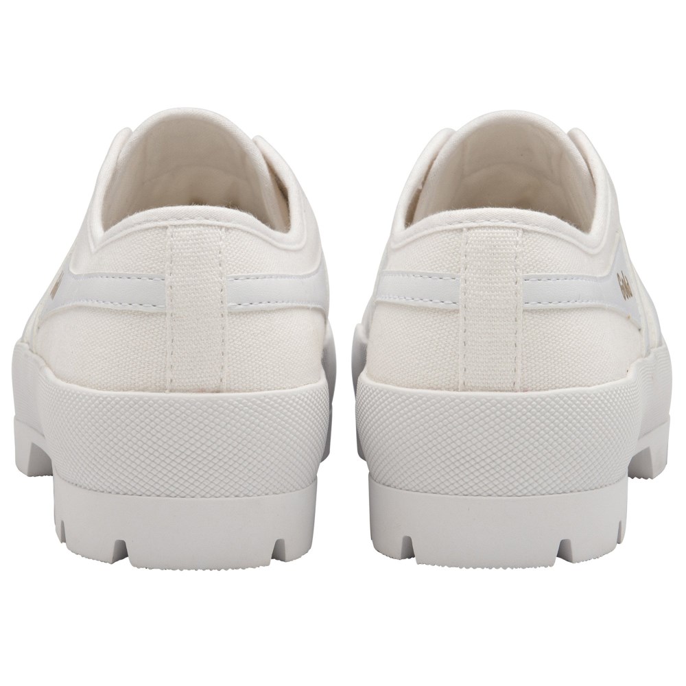 Vegan Gola Classics Women's Coaster Peak Sneakers - White/White/White