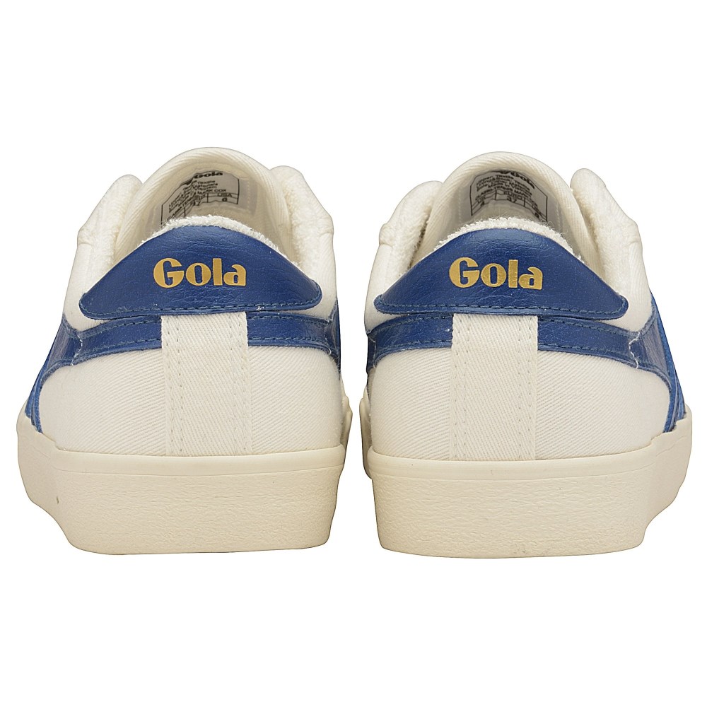 Vegan Gola Classics Women's Tennis Mark Cox Sneakers - Off White/Vintage Blue
