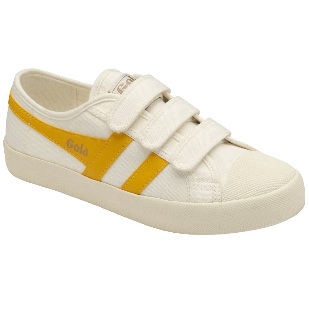 Vegan Gola Classics Women's Coaster Strap Sneakers - Off White/Sun