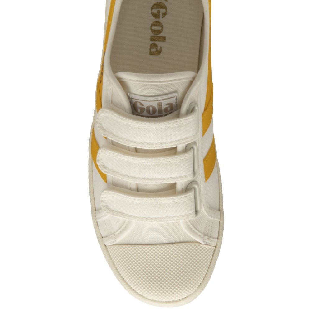 Vegan Gola Classics Women's Coaster Strap Sneakers - Off White/Sun