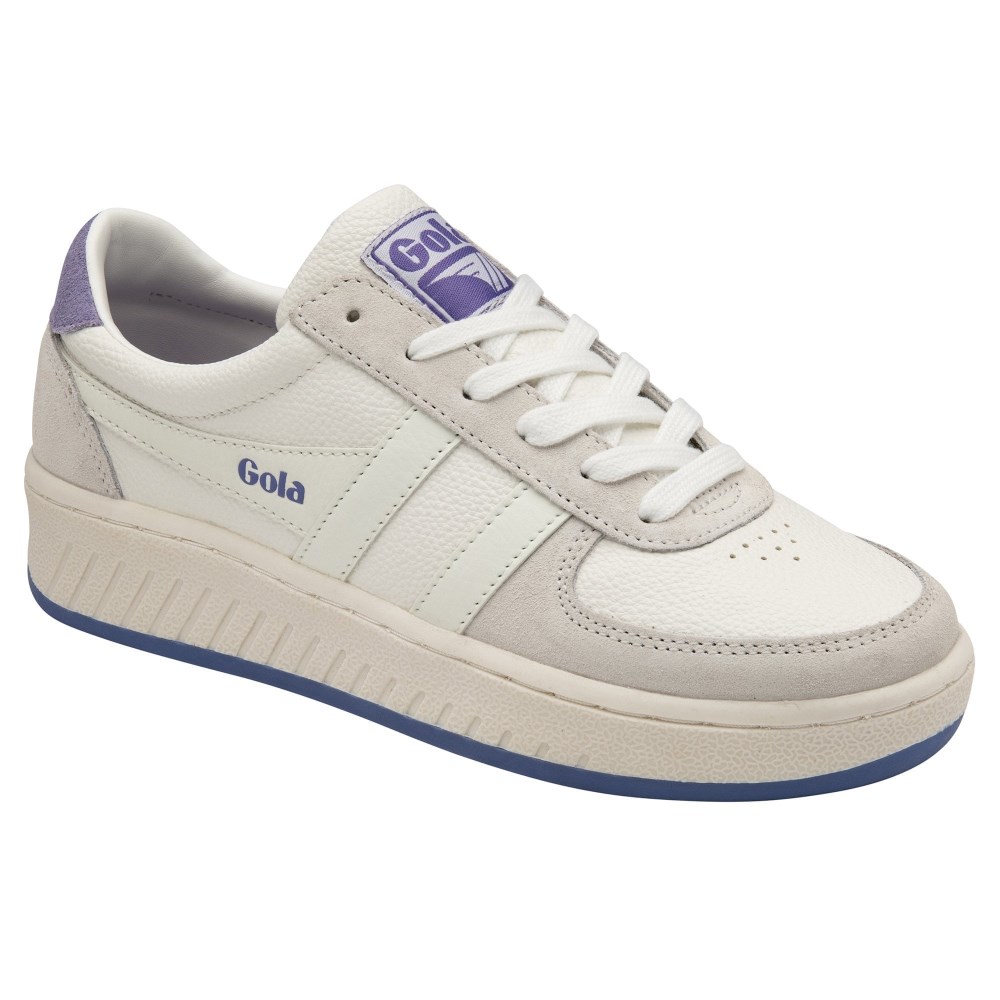 Gola Classics Women's Grandslam '88 Sneakers - White/White/Lavender