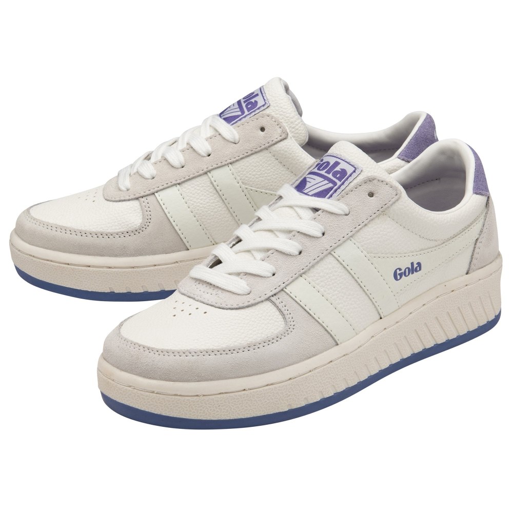 Gola Classics Women's Grandslam '88 Sneakers - White/White/Lavender