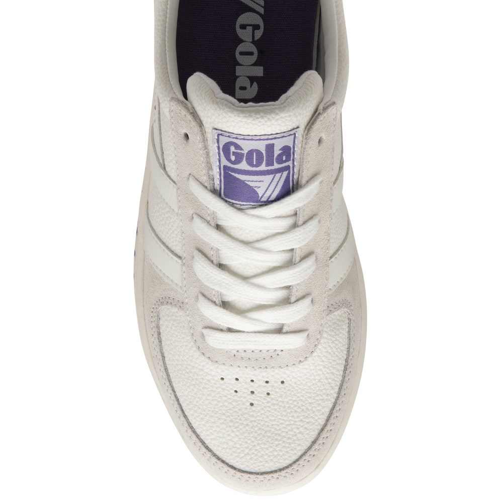 Gola Classics Women's Grandslam '88 Sneakers - White/White/Lavender