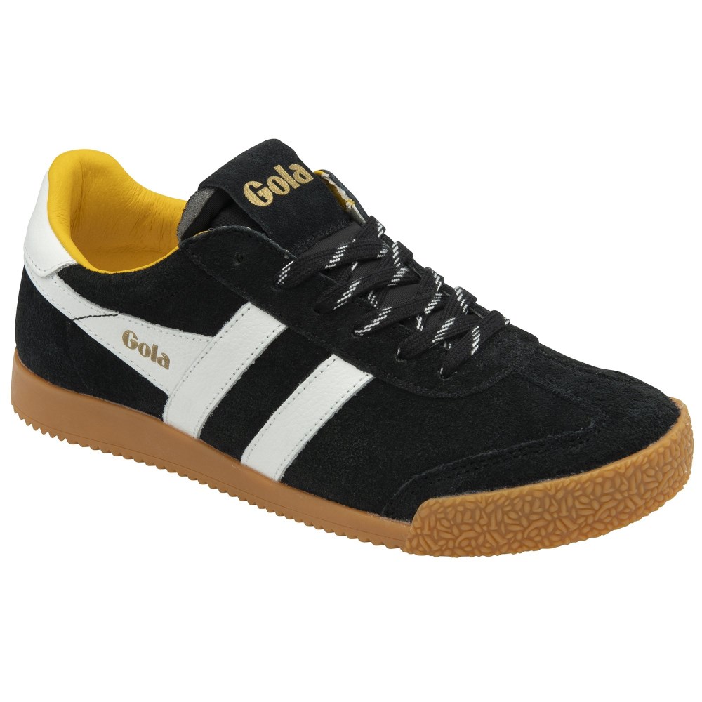 Gola Classics Women's Elan 120 Suede Sneakers - Black/White