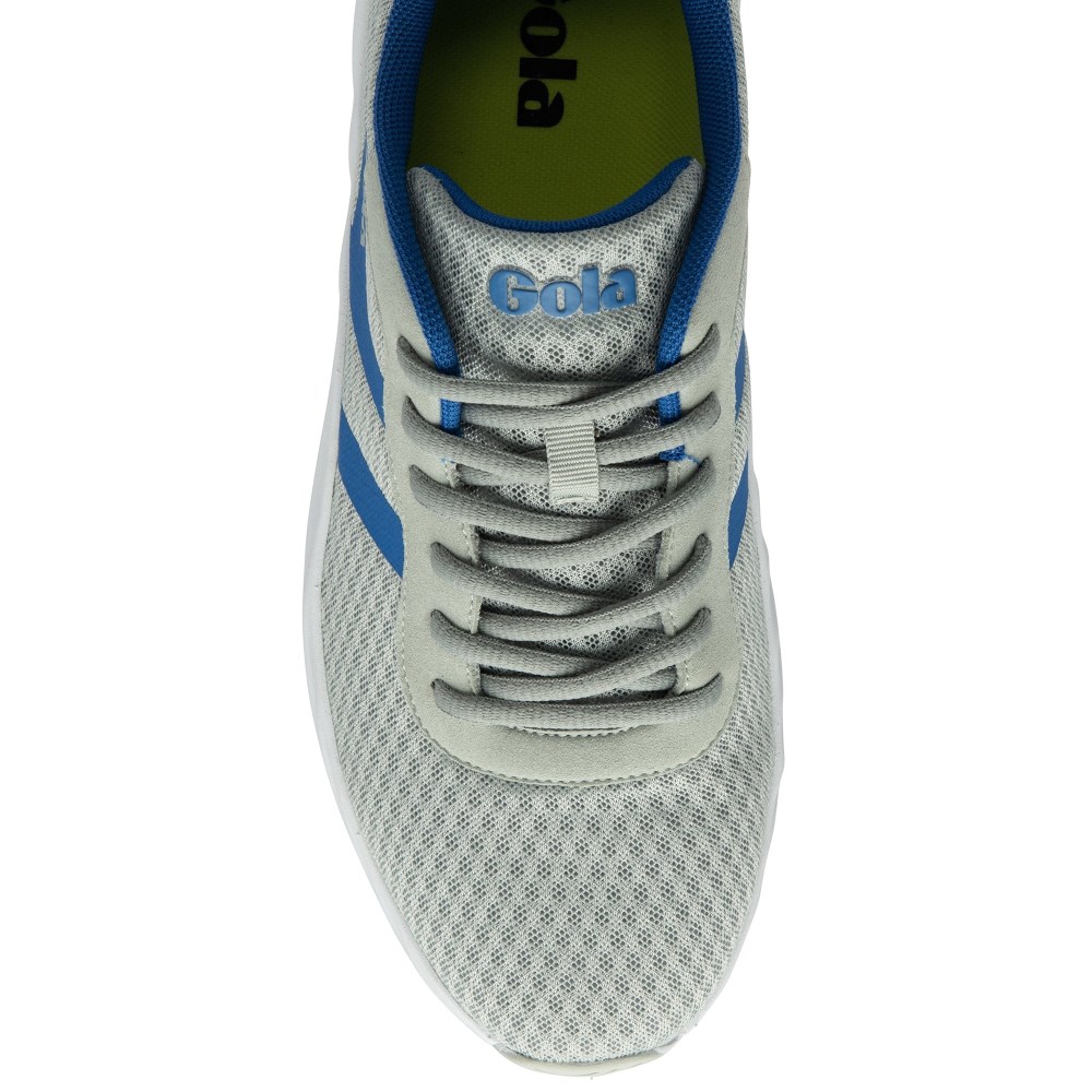 Gola Performance Men's Draken Sneakers - Light Grey/Azure Blue