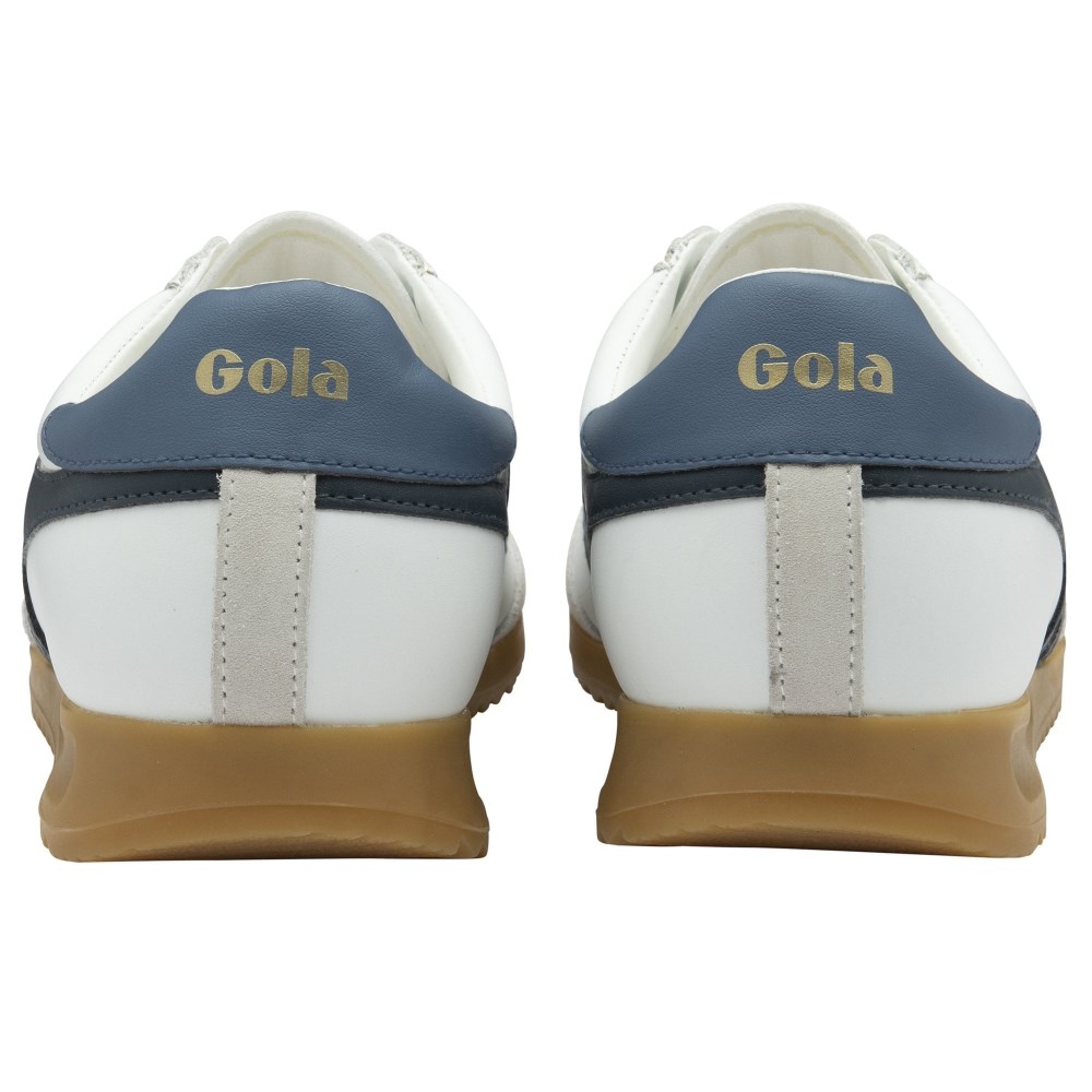 Gola Classics Men's Torpedo Leather Sneakers - White/Navy/Moonlight