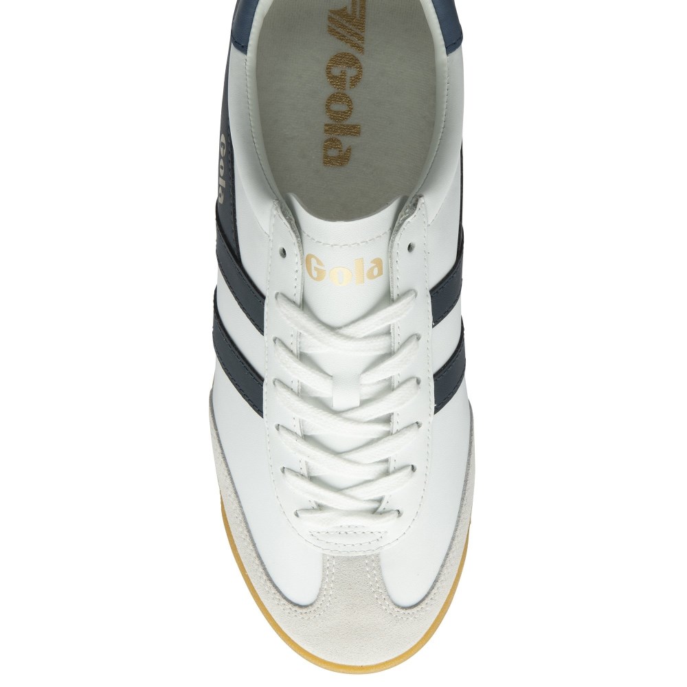 Gola Classics Men's Torpedo Leather Sneakers - White/Navy/Moonlight