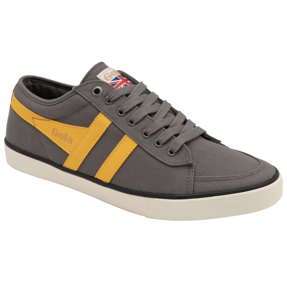 Vegan Gola Classics Men's Comet Plimsoll Sneakers - Ash/Sun/Black