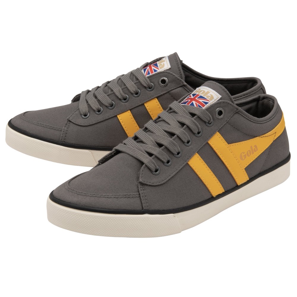 Vegan Gola Classics Men's Comet Plimsoll Sneakers - Ash/Sun/Black