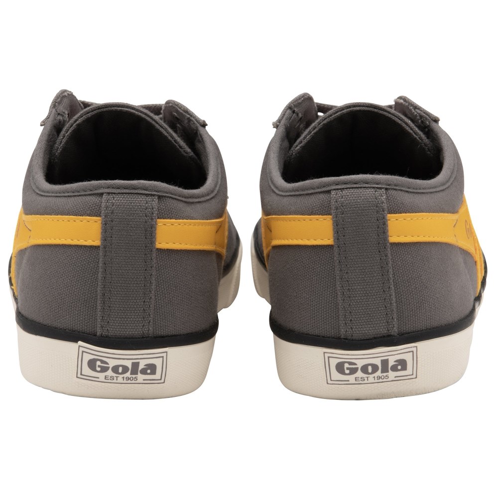 Vegan Gola Classics Men's Comet Plimsoll Sneakers - Ash/Sun/Black