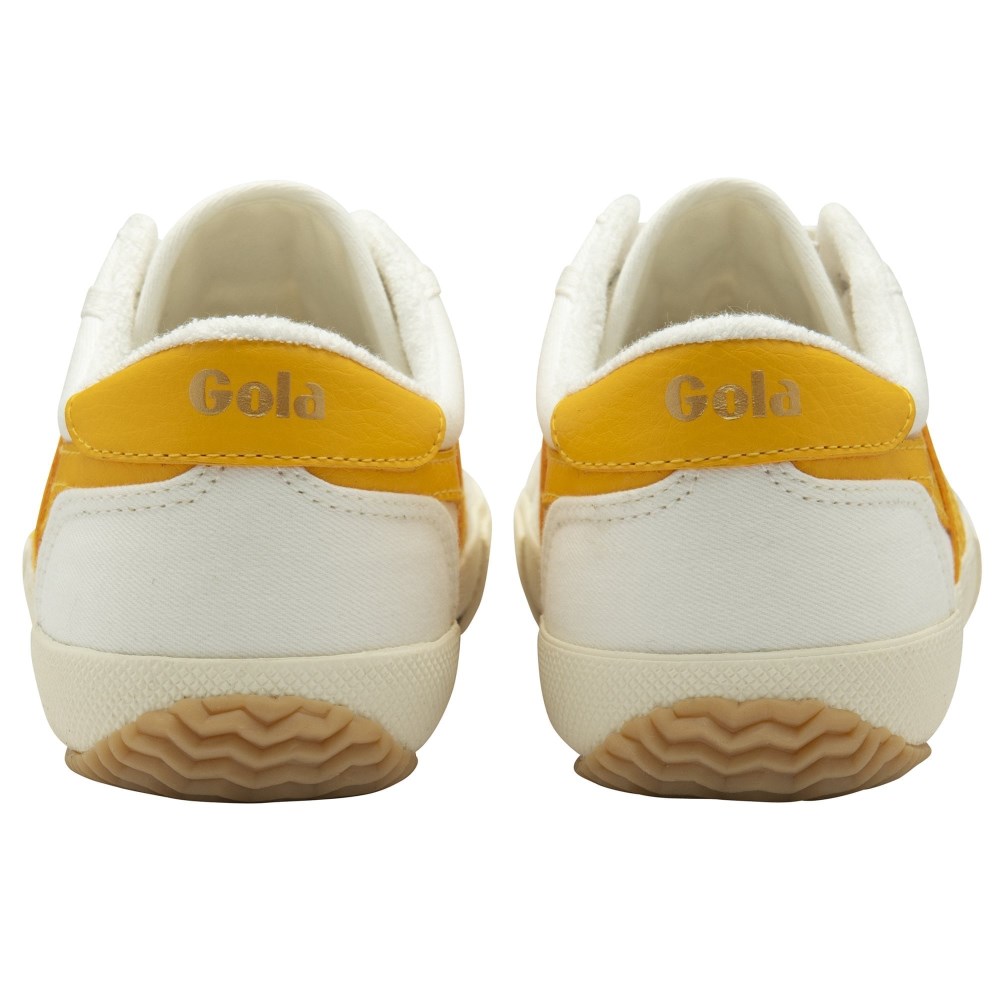 Vegan Gola Classics Women's Stratus Plimsoll Sneakers - Off White/Sun