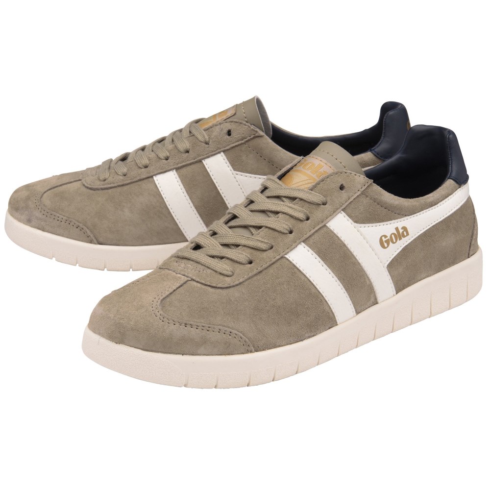 Gola Classics Men's Hurricane Suede Sneakers - Rhino/Off White/Navy
