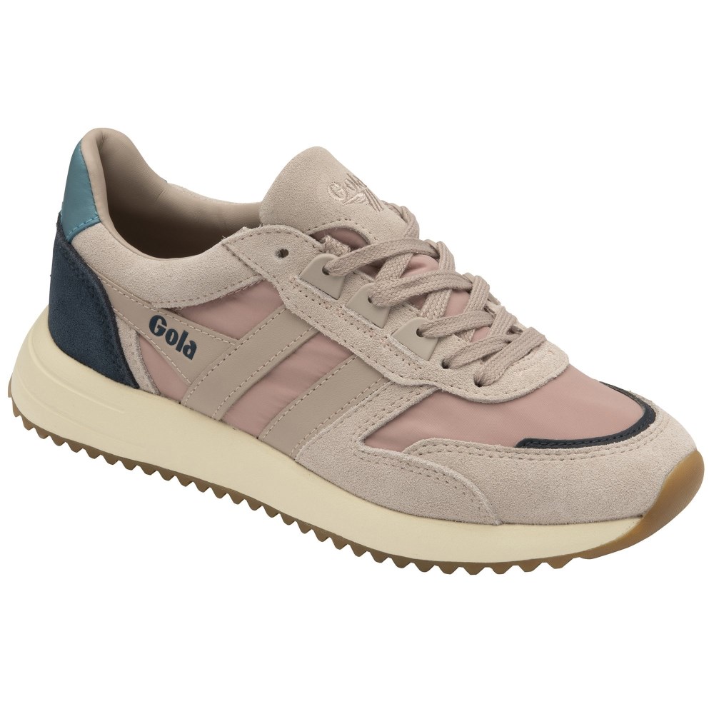 Gola Classics Women's Chicago Sneakers - Blossom/Blossom/Ocean