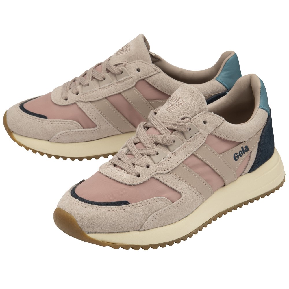 Gola Classics Women's Chicago Sneakers - Blossom/Blossom/Ocean