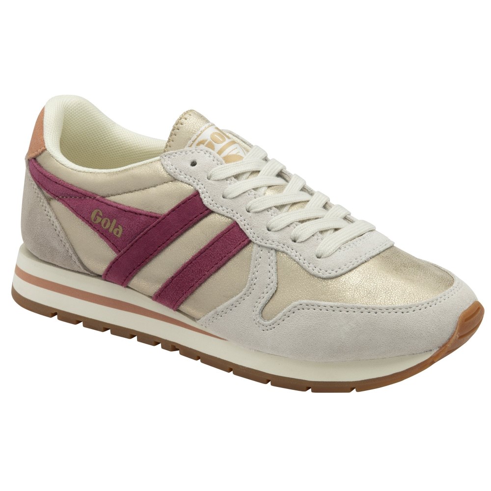 Gola Classics Women's Daytona Blaze Sneakers - Gold/Cerise/Terracotta