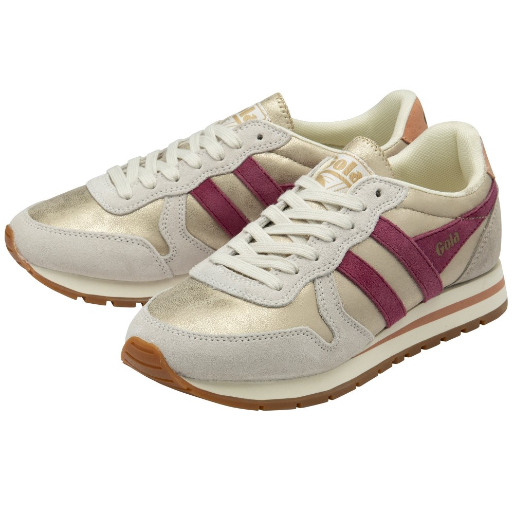 Gola Classics Women's Daytona Blaze Sneakers - Gold/Cerise/Terracotta