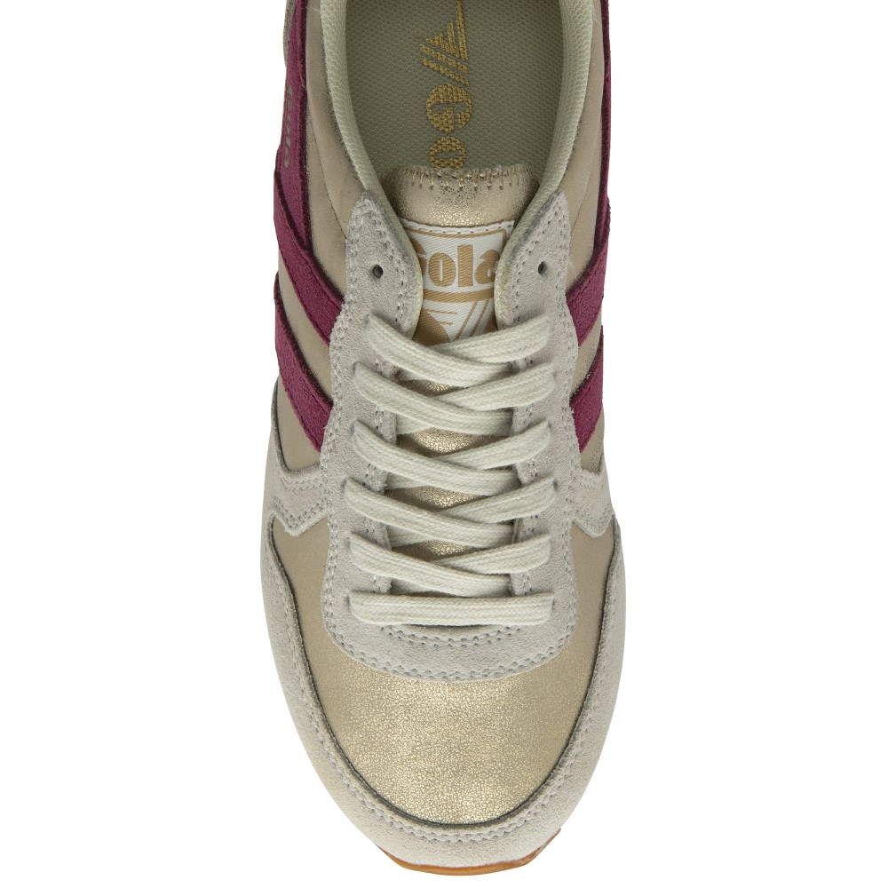 Gola Classics Women's Daytona Blaze Sneakers - Gold/Cerise/Terracotta