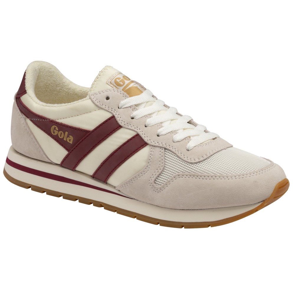 Gola Classics Men's Daytona Sneakers - Off White/Deep Red/Gum