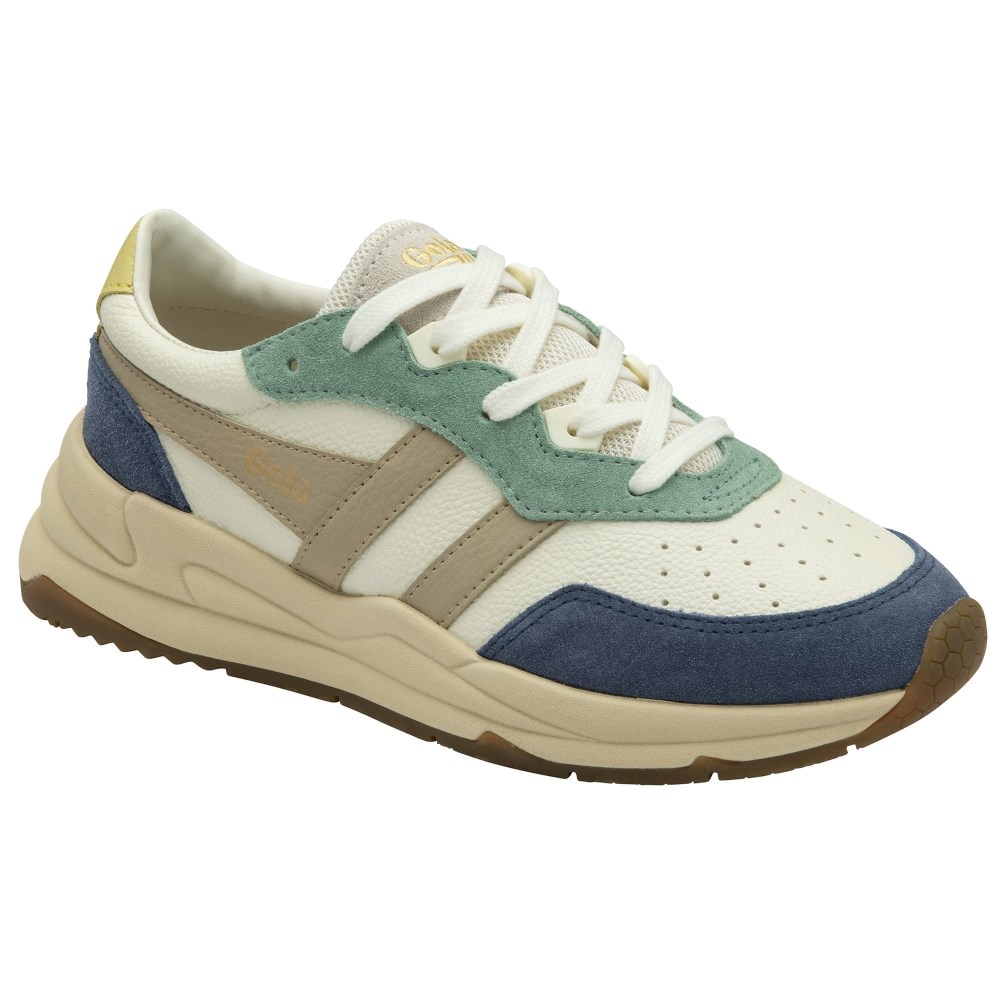 Gola Classics Women's Saturn Quadrant Sneakers - Off White/Moonlight/Wheat