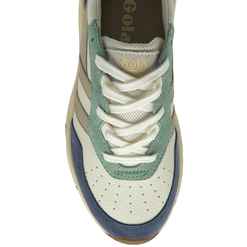 Gola Classics Women's Saturn Quadrant Sneakers - Off White/Moonlight/Wheat