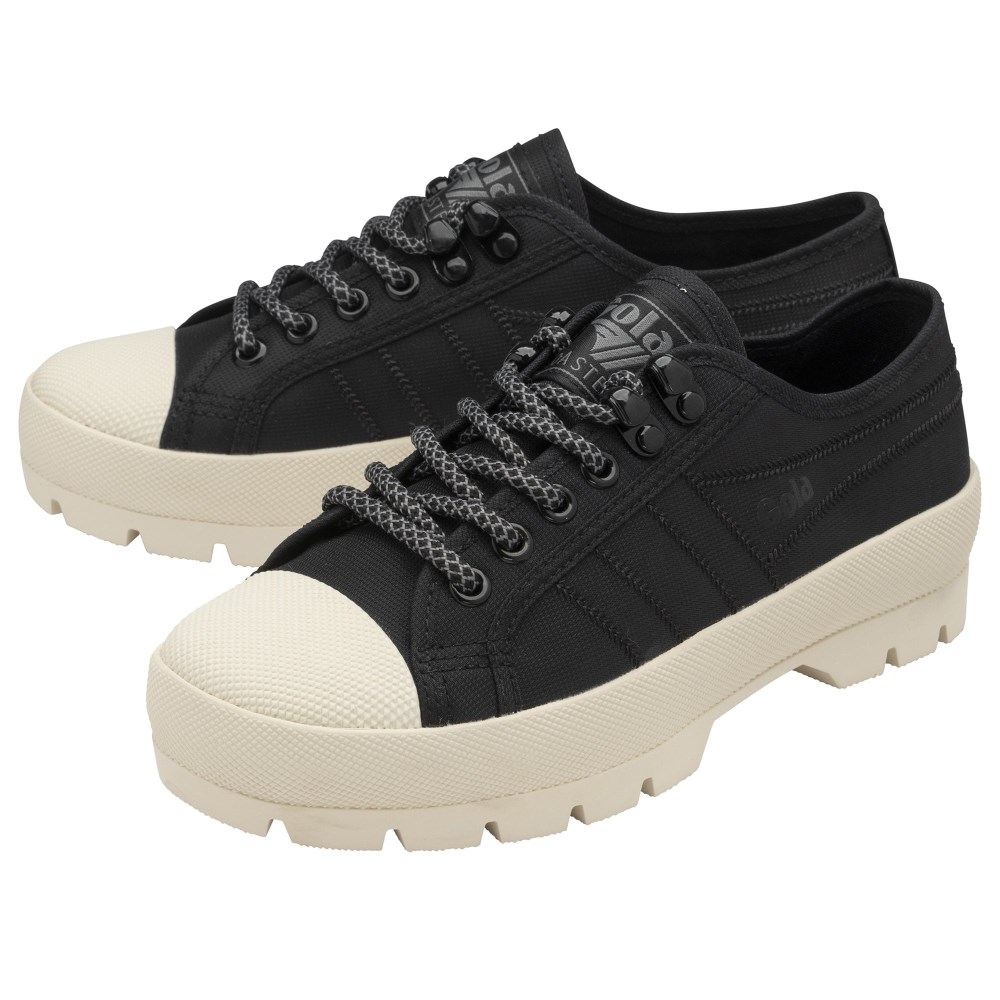 Gola Classics Women's Coaster Peak Hiker Sneakers - Black/Off White