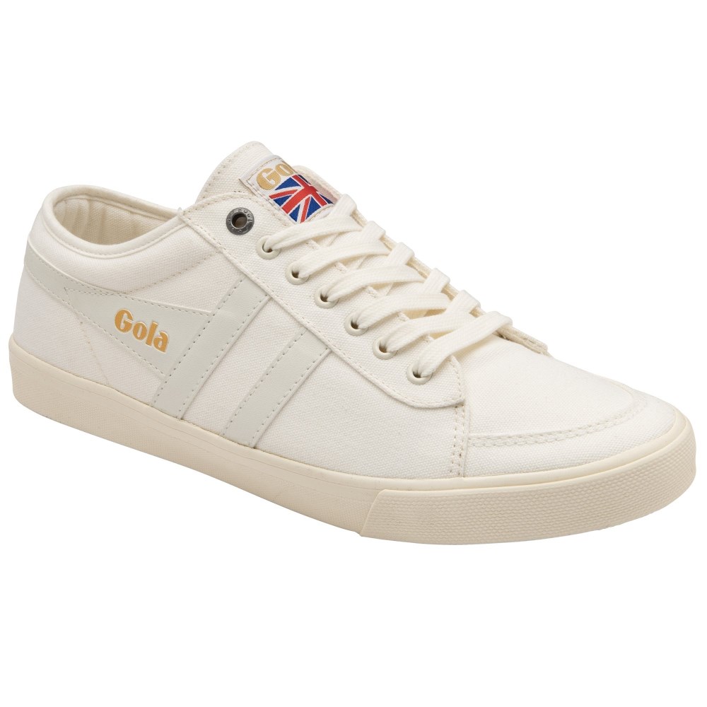 Vegan Gola Classics Men's Comet Plimsoll Sneakers - Off White/Off White/Off White
