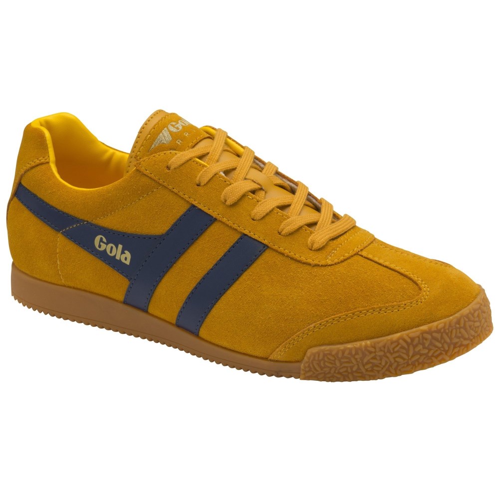 Gola Classics Men's Harrier Suede Sneakers - Sun/Navy