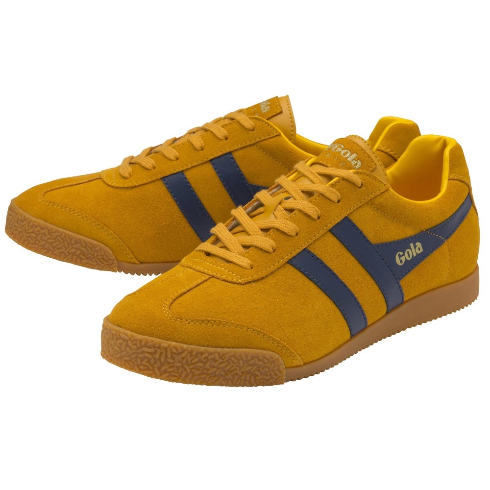 Gola Classics Men's Harrier Suede Sneakers - Sun/Navy