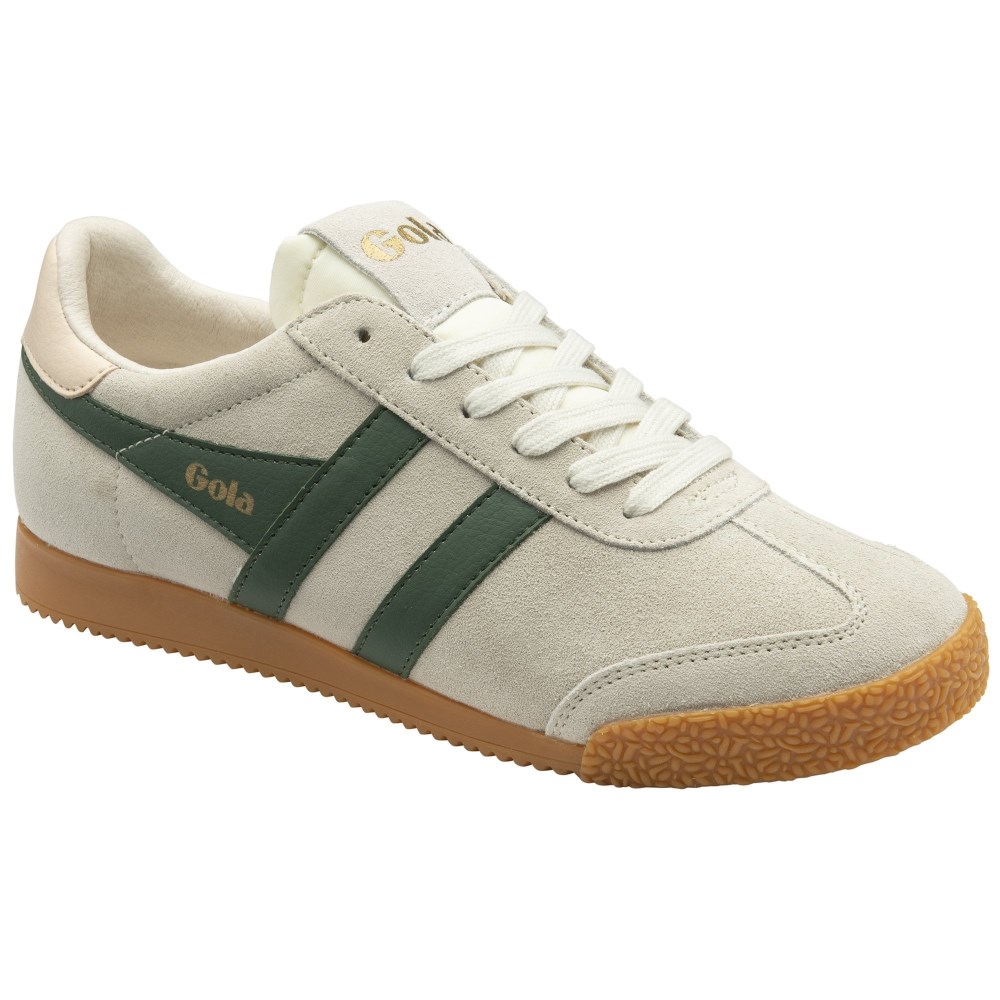 Gola Classics Women's Elan Sneakers - Wheat/Evergreen/Pearl Pink