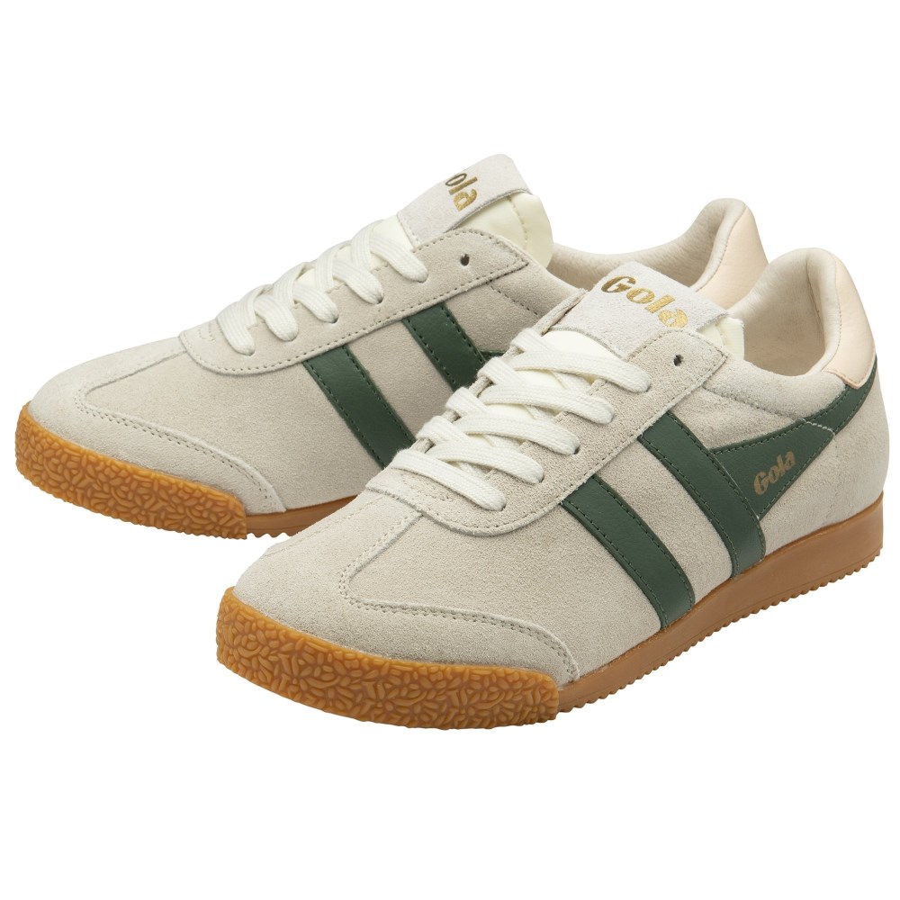 Gola Classics Women's Elan Sneakers - Wheat/Evergreen/Pearl Pink