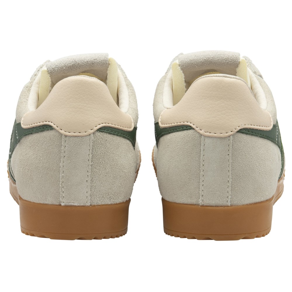 Gola Classics Women's Elan Sneakers - Wheat/Evergreen/Pearl Pink