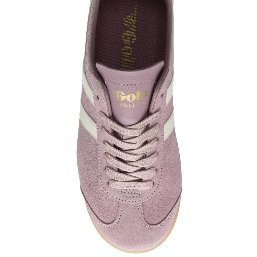 Gola Classics Women's Bullet Suede Sneakers - Candy/Off White/Pale Gum