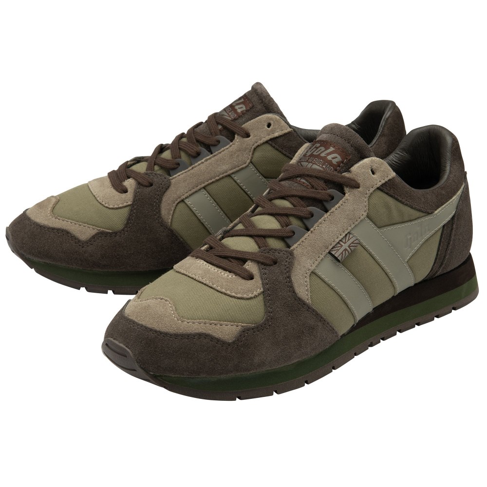 Gola Made in England - 1905 Men's Ranger Engineered Garment Sneakers - Brown/Khaki