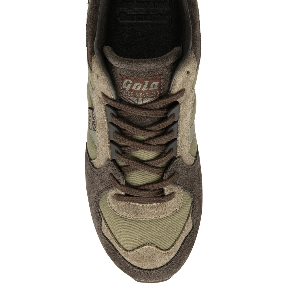Gola Made in England - 1905 Men's Ranger Engineered Garment Sneakers - Brown/Khaki