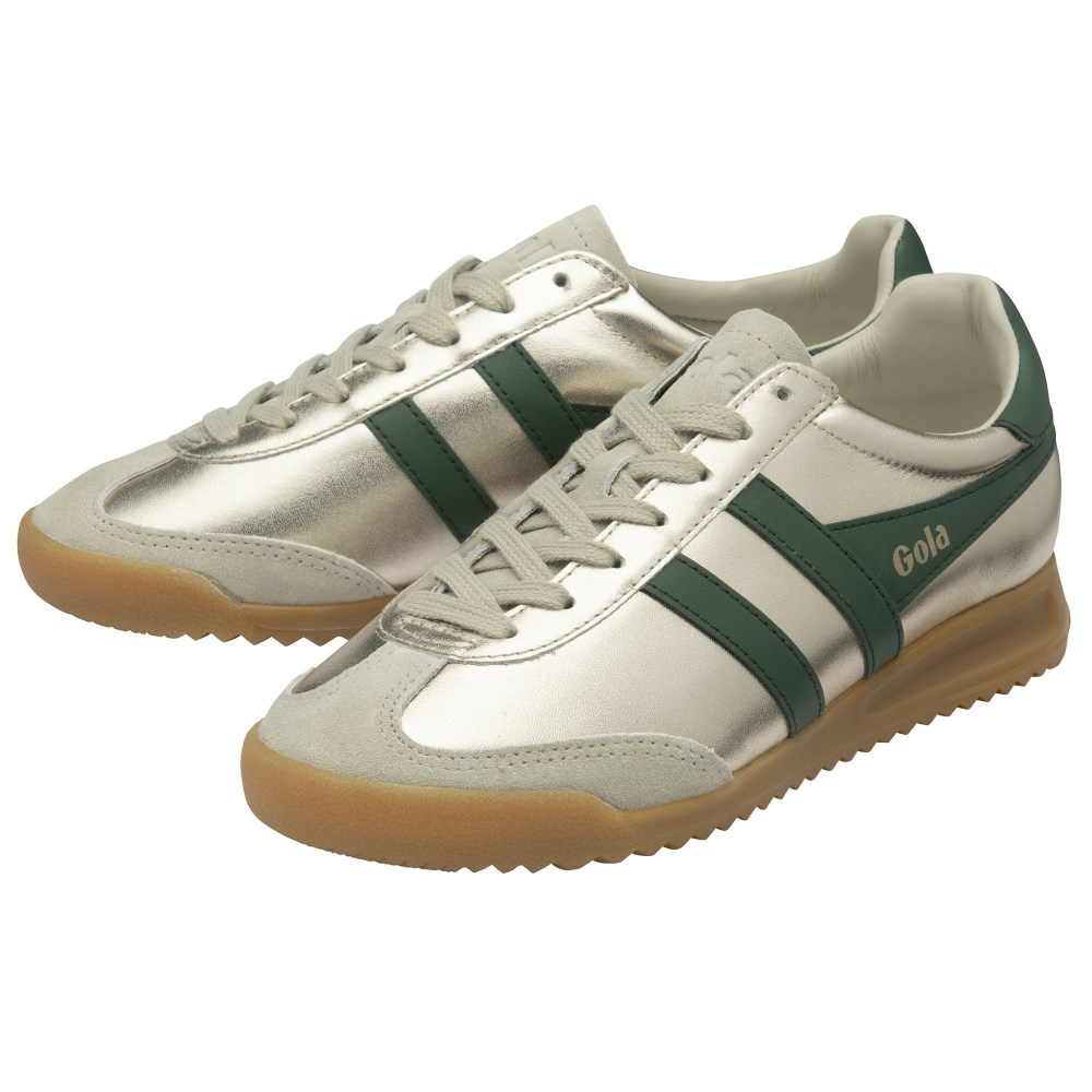 Gola Classics Women's Torpedo Glimmer Sneakers - Gold/Evergreen