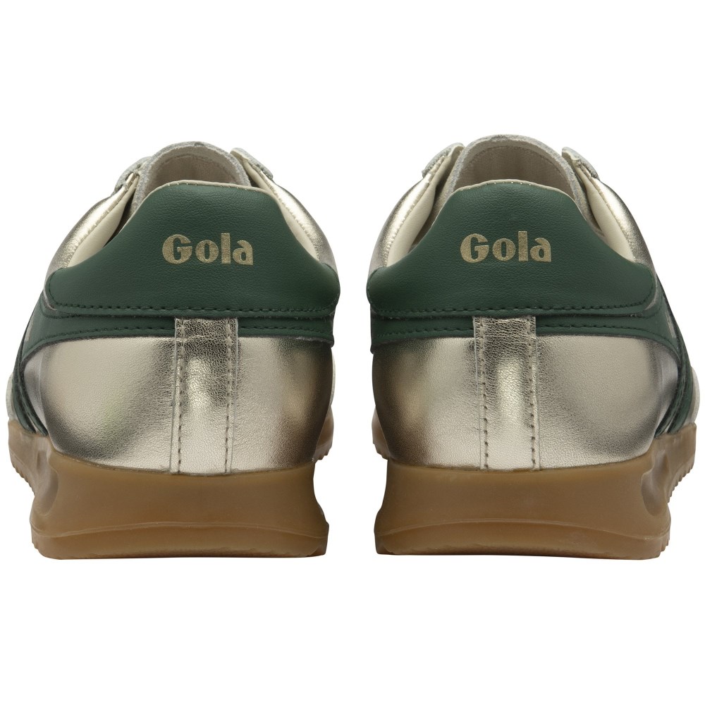 Gola Classics Women's Torpedo Glimmer Sneakers - Gold/Evergreen